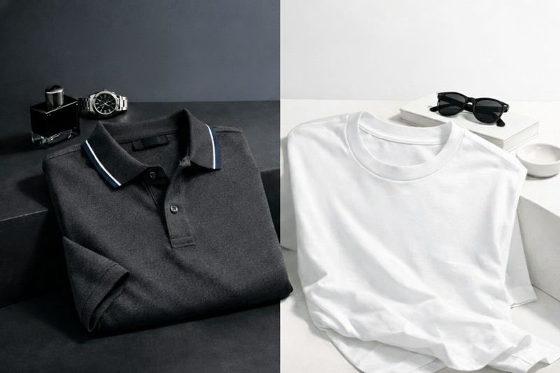 Premium Polos vs T-Shirts: Choosing the Right Everyday Essential