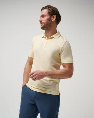 The Zinna Polo - Heather Pale Banana