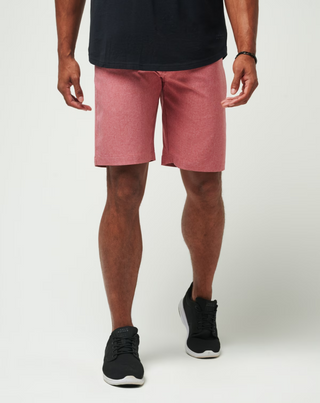 Sand Harbor Short - Heather Garnet Rose