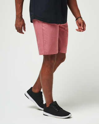 Sand Harbor Short - Heather Garnet Rose