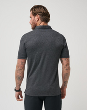 The Zinna Polo - Heather Black