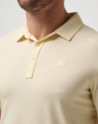 The Zinna Polo - Heather Pale Banana