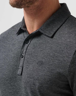 The Zinna Polo - Heather Black