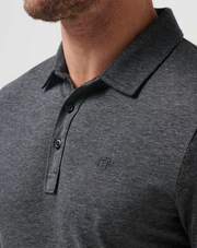 The Zinna Polo - Heather Black