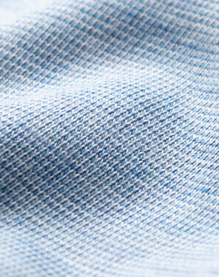 The Zinna Polo - Heather Light Blue