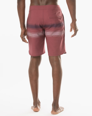 Confetti King Boardshort - Ruby Wine