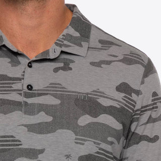 Beachside Stealth Polo - Heather Grey