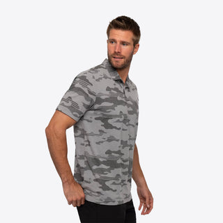 Beachside Stealth Polo - Heather Grey