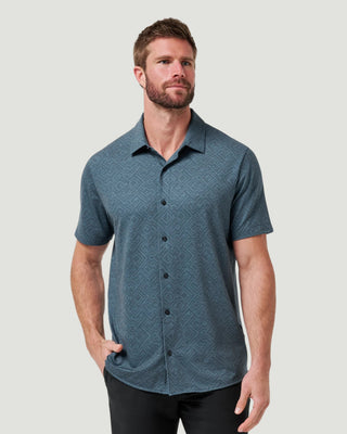 Knit Featherweight Night Button-Up
