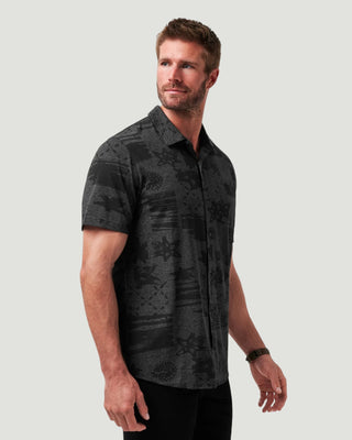 Knit Gravitation Button-Up