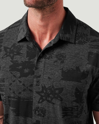 Knit Gravitation Button-Up