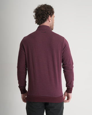 Cloud Quarter Zip 2.0 - Heather Dark Red