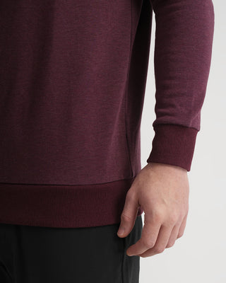 Cloud Quarter Zip 2.0 - Heather Dark Red