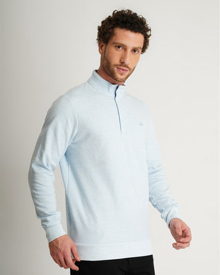 Cloud Quarter Zip 2.0 - Heather Kentucky Blue