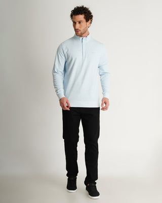 Cloud Quarter Zip 2.0 - Heather Kentucky Blue