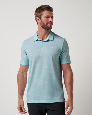 FEATHERWEIGHT CITY POLO - CORAL BLUE